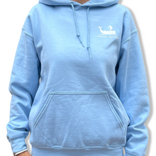 Load image into Gallery viewer, Baby Blue, White Logo NSC Hoodie
