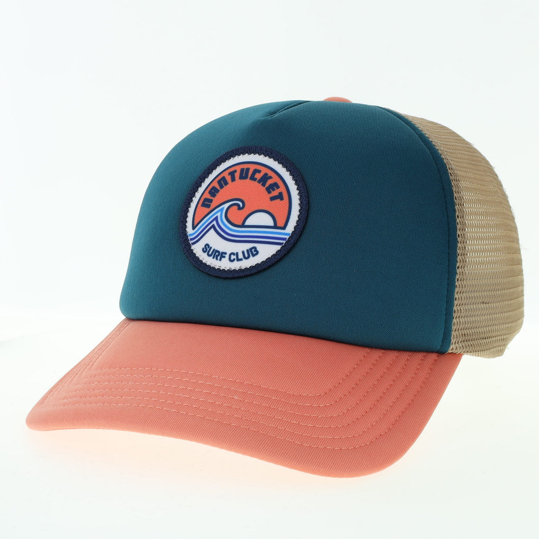 Marine Salmon Surf Club Foam Trucker