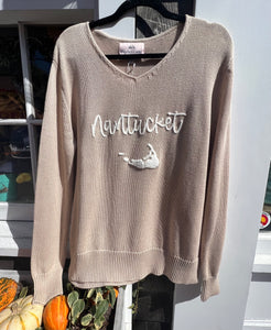 Tan Knit Nantucket Sweater