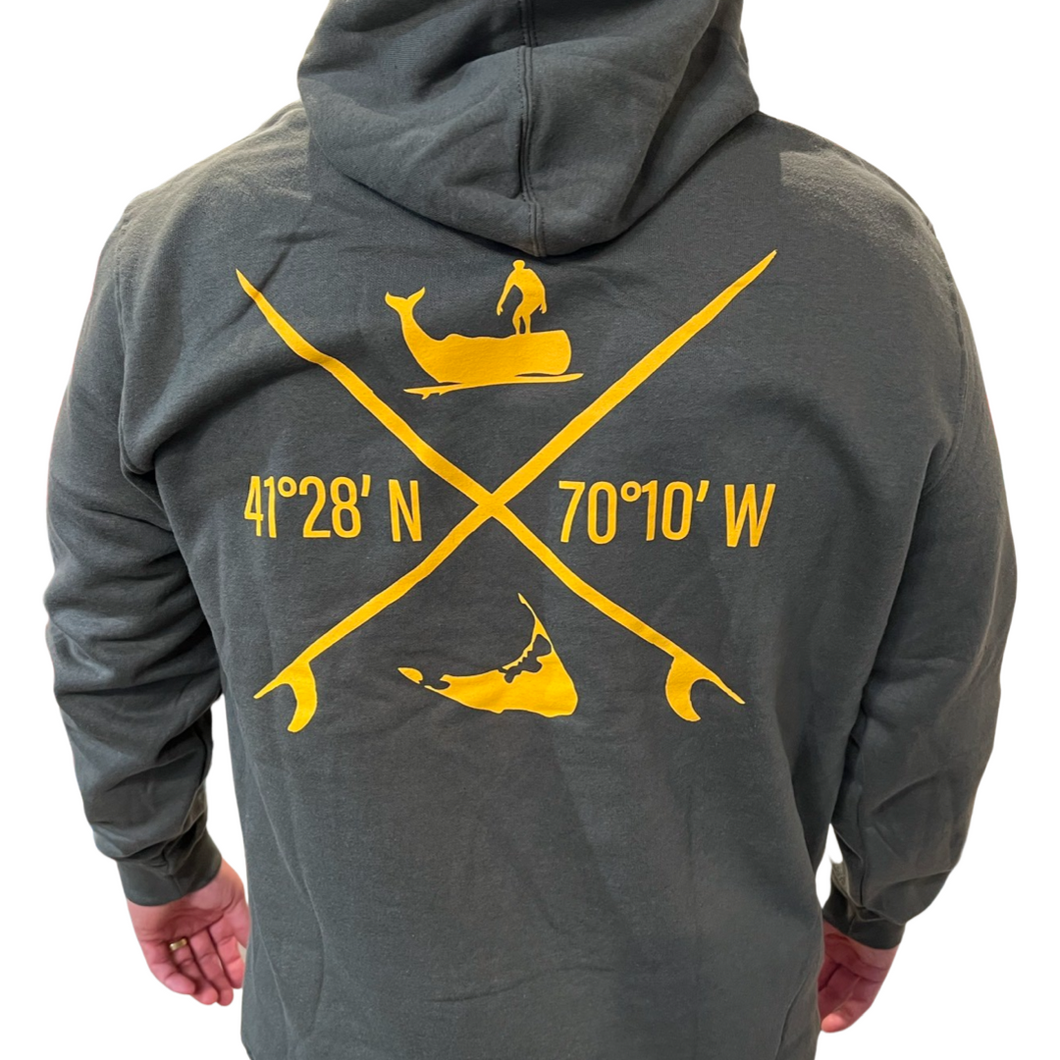 Crossing Surf Hoodie Olive