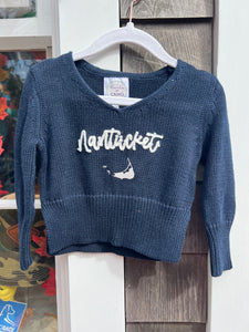 Navy Kids Knit Nantucket Sweater