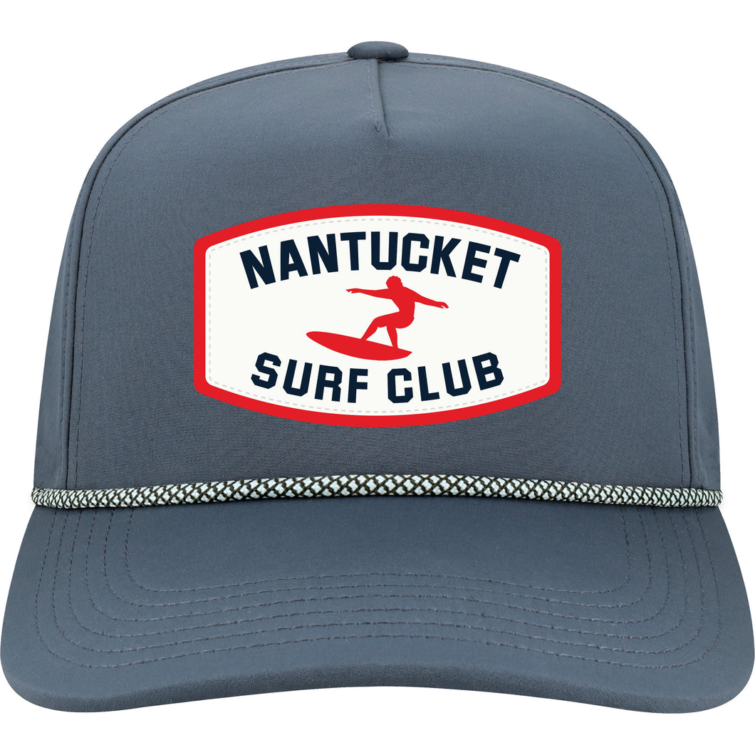 Blue Roadie Hat with Red Surfer