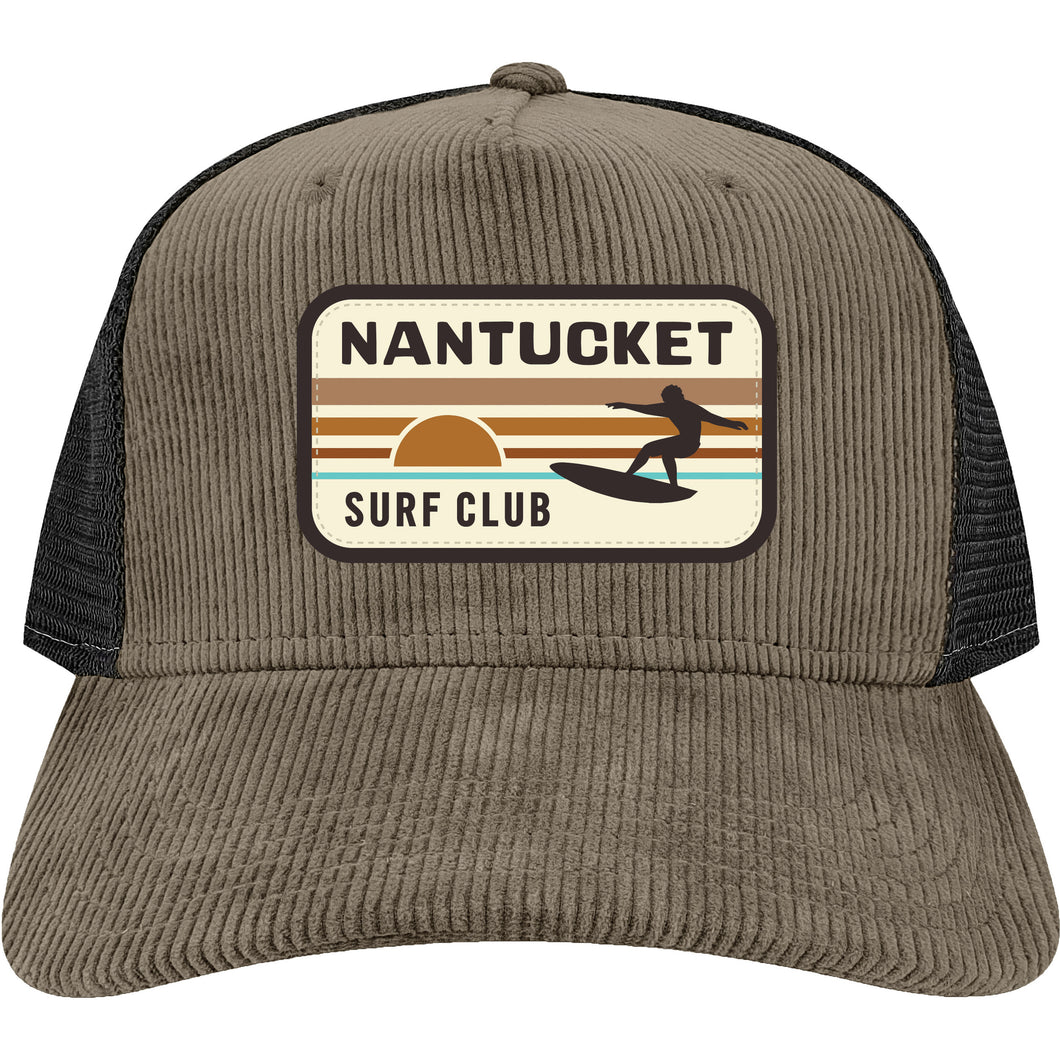 Dark Grey/Cord Retro Surfer Hat