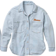Load image into Gallery viewer, Denim Chambray Jacket Embroidered Nantucket
