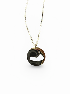 Gold Stainless Circle Nantucket Necklace