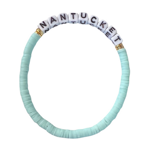 Nantucket Heishi Bracelet - Teal