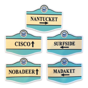 Nantucket Sign Sticker