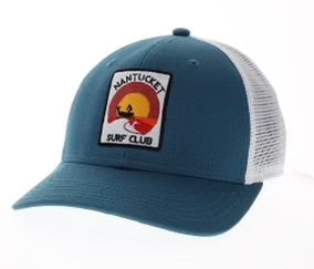 Marine Blue Nantucket Surf Club Trucker Hat Embroidered