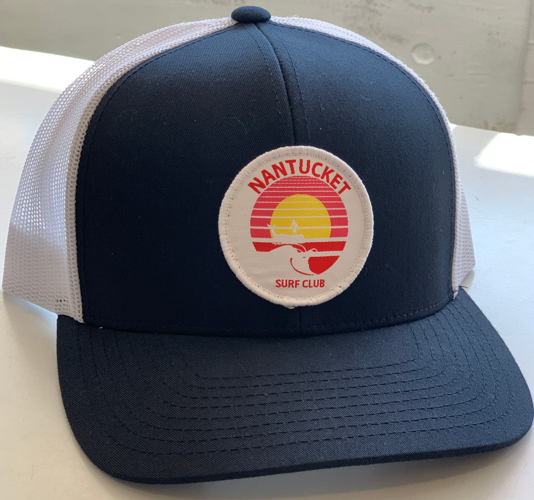 Navy/White Nantucket Surf Club Patch Snapback
