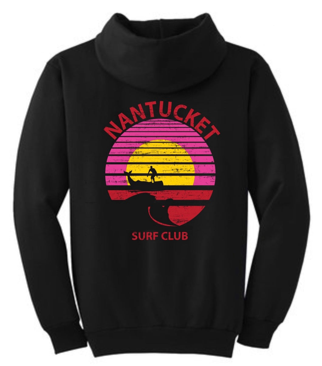 NSC Black Hoody - Retro Logo