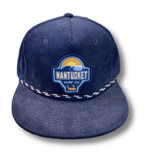 Corduroy navy hat