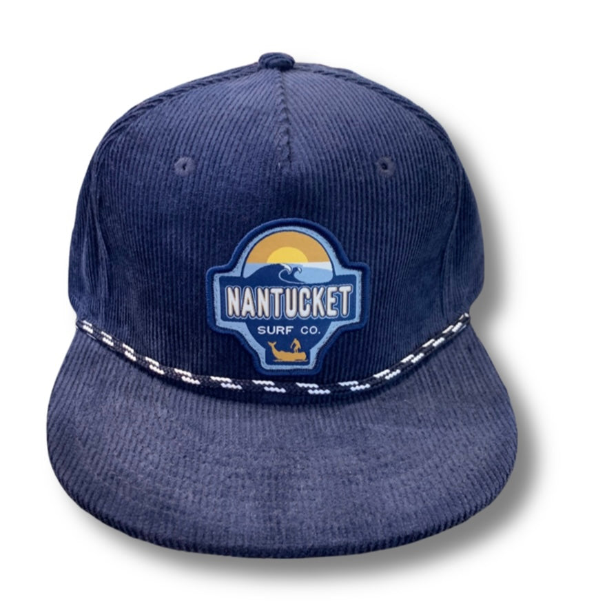 Corduroy navy hat